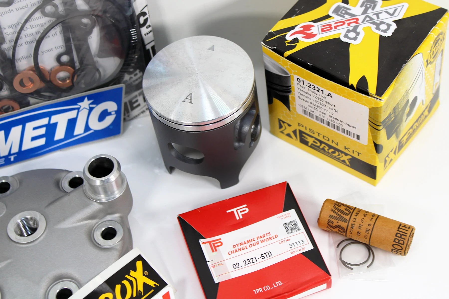 Yamaha YZ250 Stock Top End Rebuild Kit Cylinder ProX Piston & Cometic 1999-2025 - Image 16