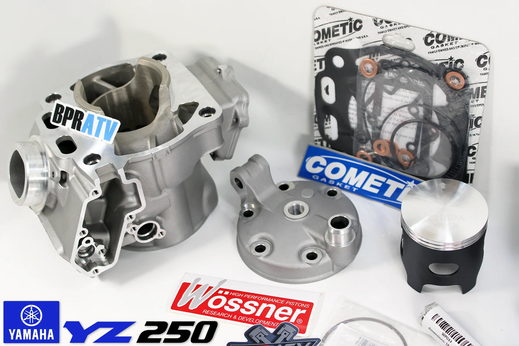 Yamaha YZ250 Stock Top End Rebuild Kit Cylinder Wossner Piston Cometic 1999-2025 - Image 12