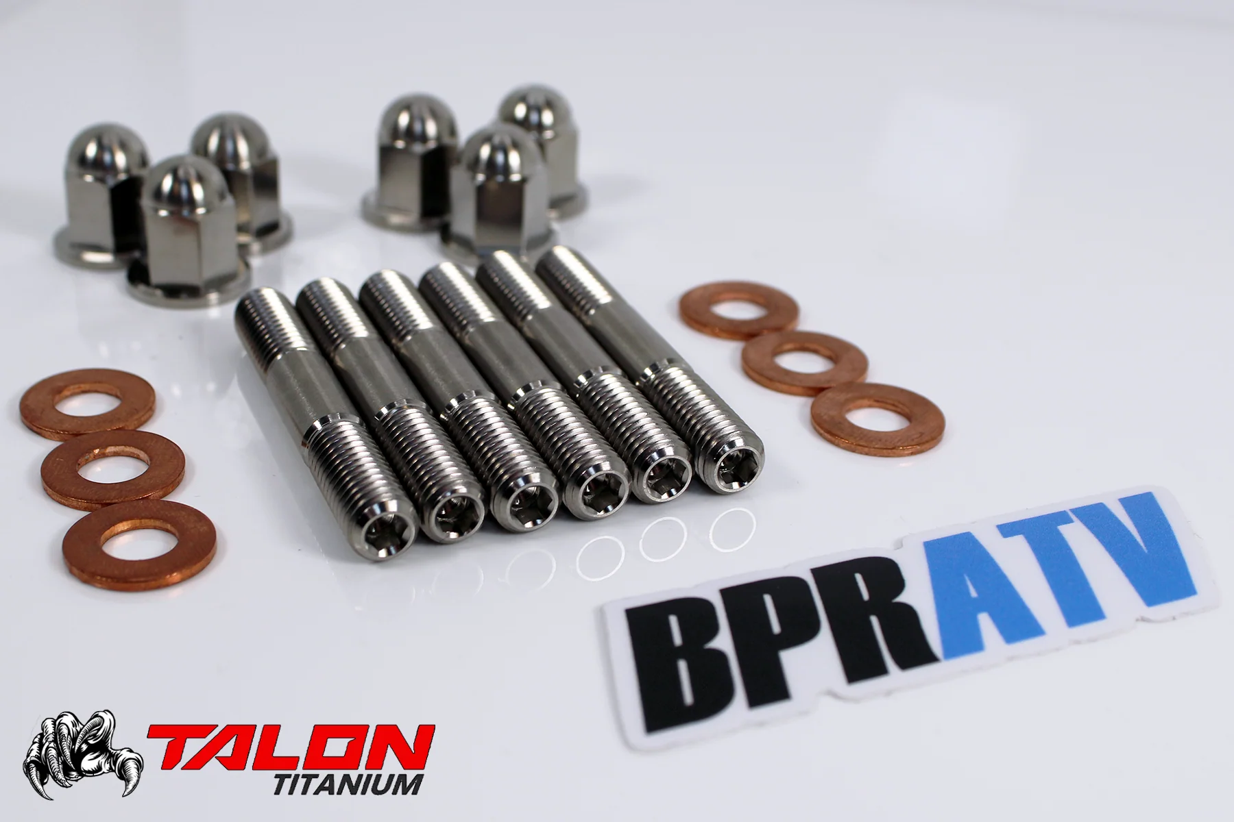 Yamaha YZ250 YZ 250 Head Studs Kit TITANIUM Stud Bolt & Acorn Nut 90116-08394-00 - Image 7