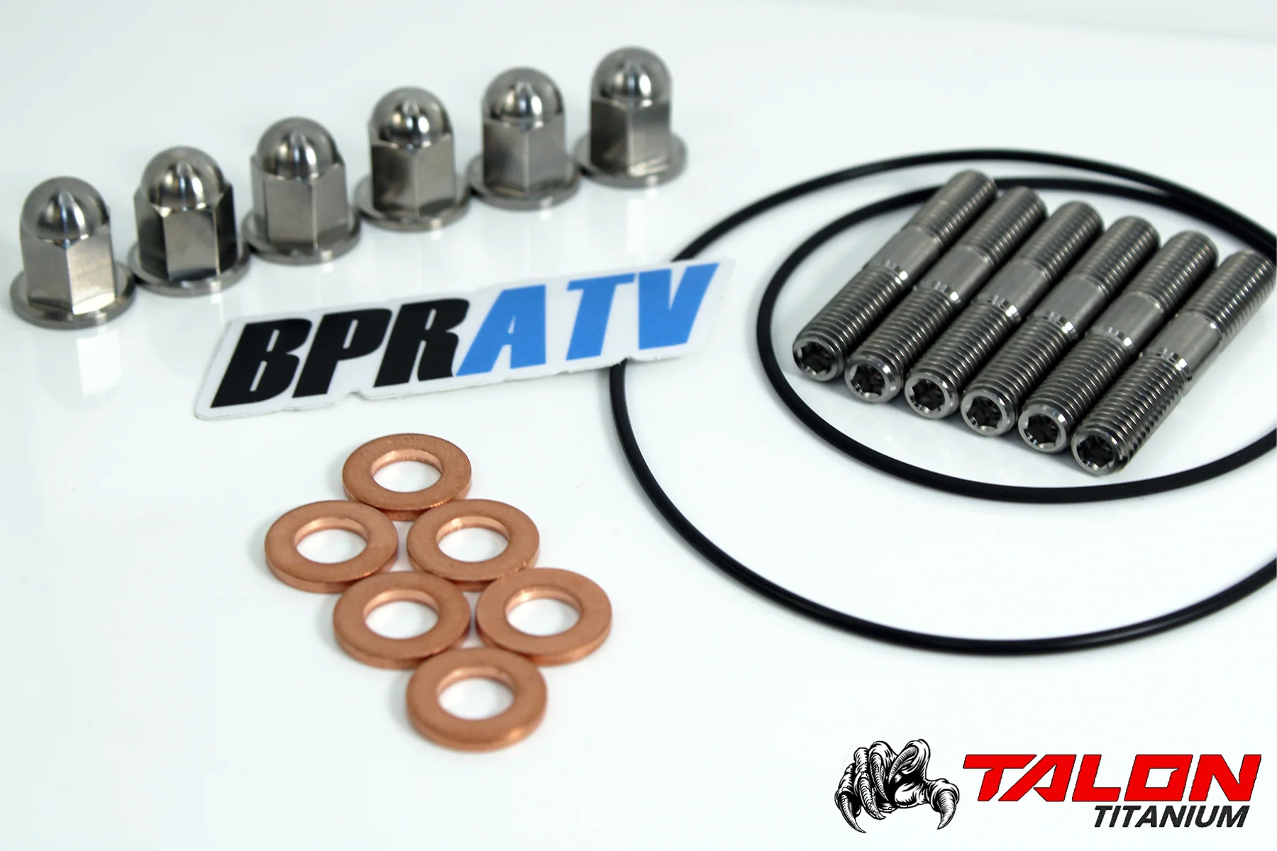 Yamaha YZ250 YZ 250 Head Studs Kit TITANIUM Stud Bolt & Acorn Nut 90116-08394-00 - Image 9