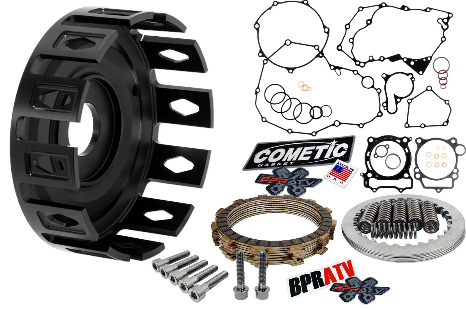 YFZ450 Billet Clutch Basket Clutch Kit Bearings Cometic Performance Upgrade Kit - Image 18