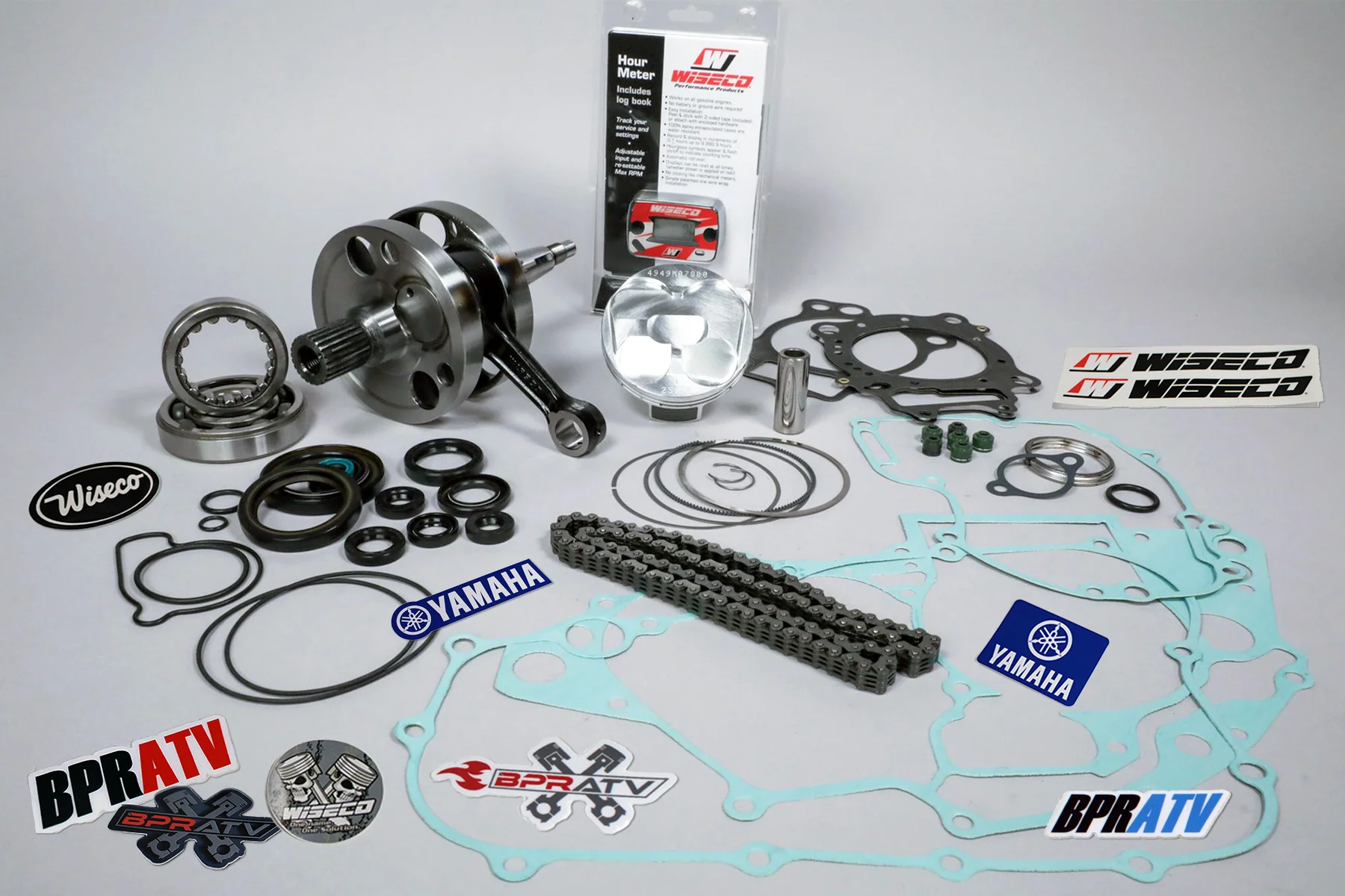 YFZ450 Stock Engine Rebuild Kit 11.4 Wiseco Piston Crank Gasket Cam Chain 04-13 - Image 20