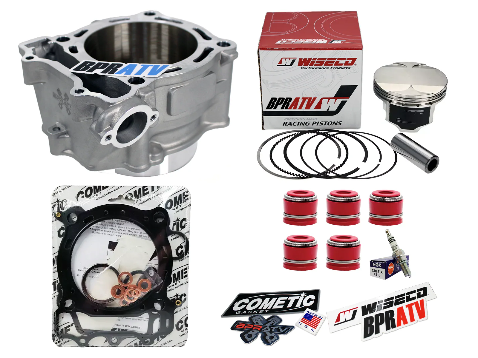 YFZ450 YFZ 450 98mm Big Bore Cylinder Wiseco Piston Gaskets Top End Rebuild Kit