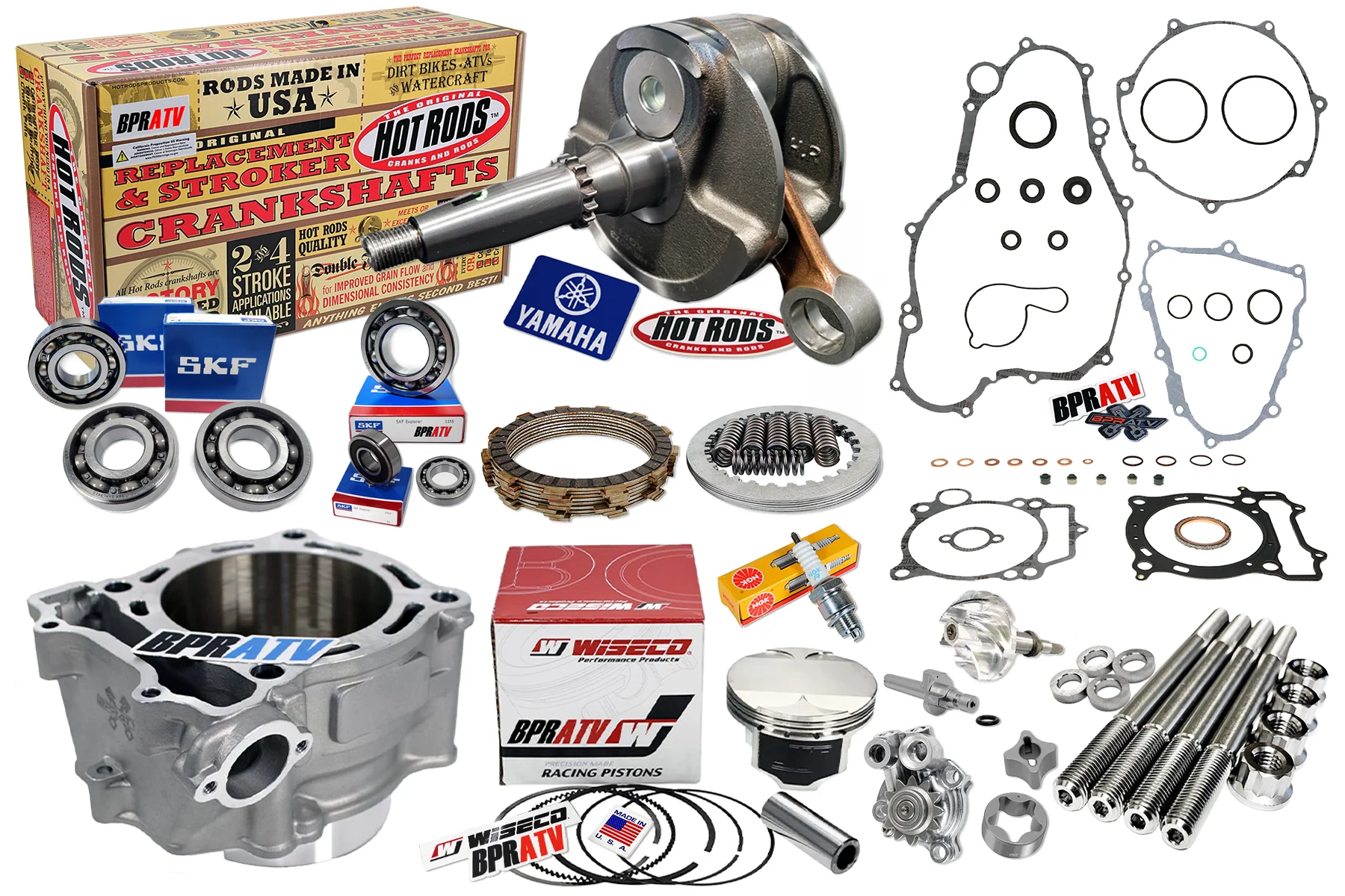 YFZ450 YFZ 450 Big Bore Stroker Crank Kit Oil Pump Top Bottom Complete Kit 500cc