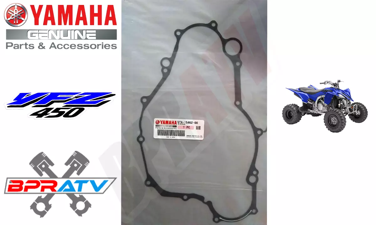 YFZ450 YFZ 450 OEM Clutch Cover Gaskets Both Yamaha Right Side Cover Gasket Pair - Image 3