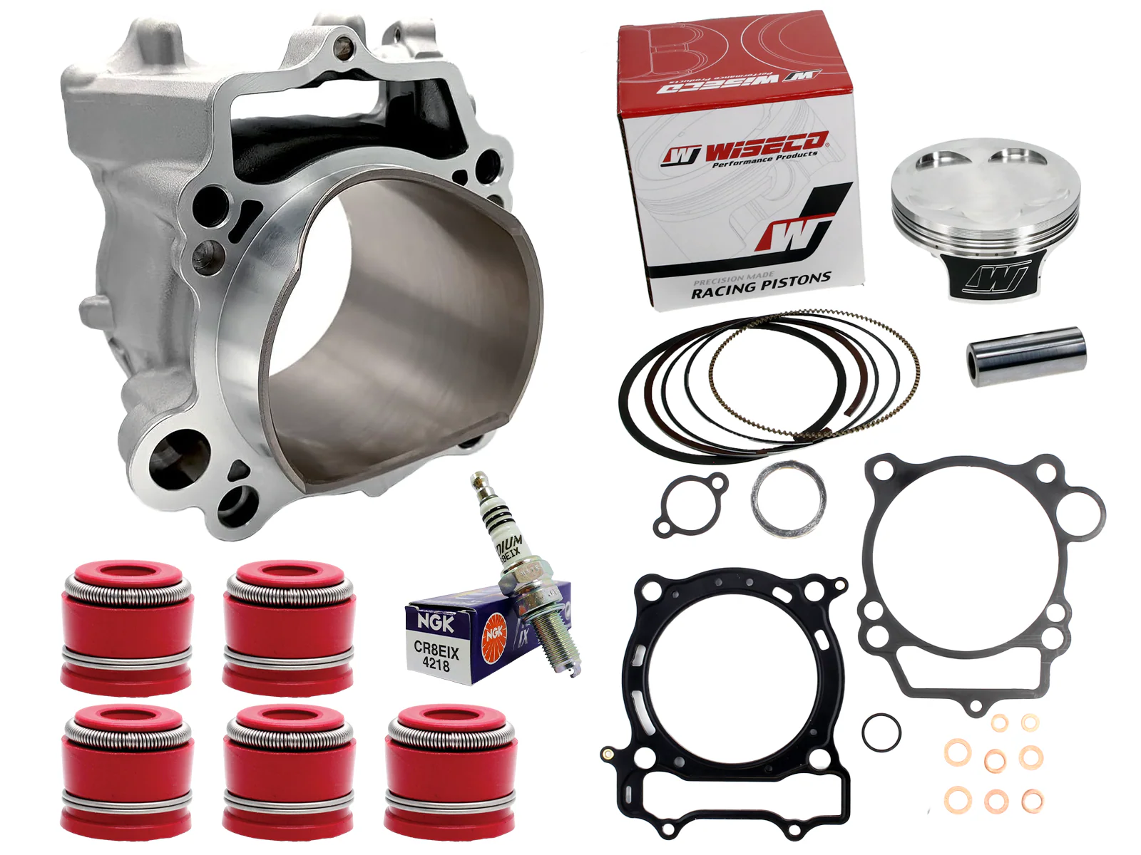 YFZ450 YFZ 450 Wiseco 12.4:1 Piston 95mm Stock Bore Cylinder Top End Rebuild Kit