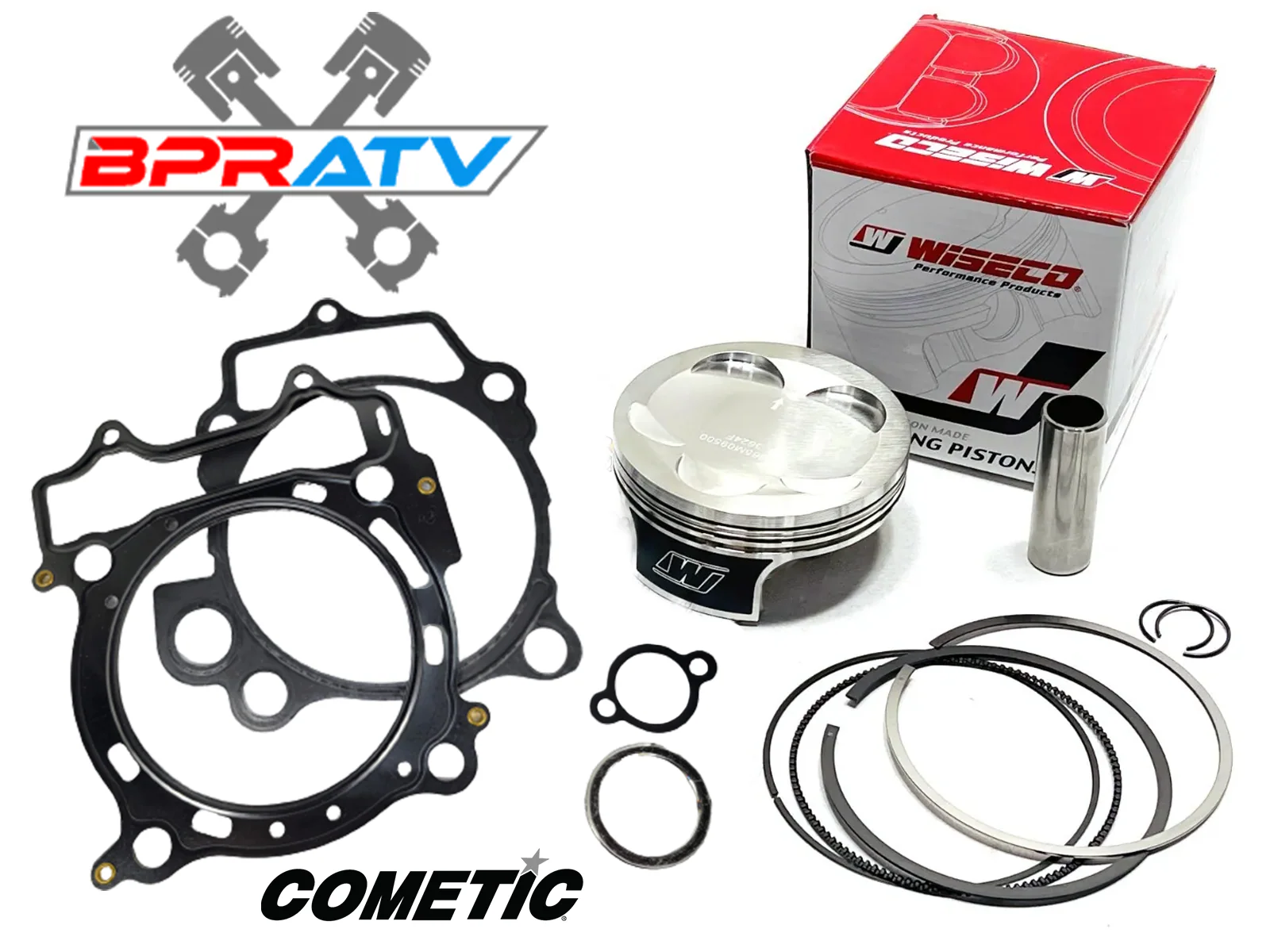 YFZ450 YFZ 450 Wiseco 12.4:1 Piston 95mm Stock Bore Cylinder Top End Rebuild Kit - Image 6