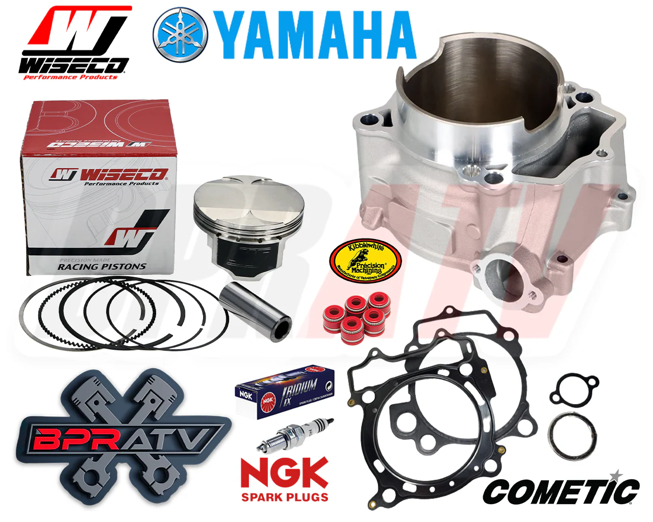 YFZ450 YFZ 450 Wiseco Pump Piston Kit 98mm BIG BORE Cylinder Top End Rebuild Kit - Image 2