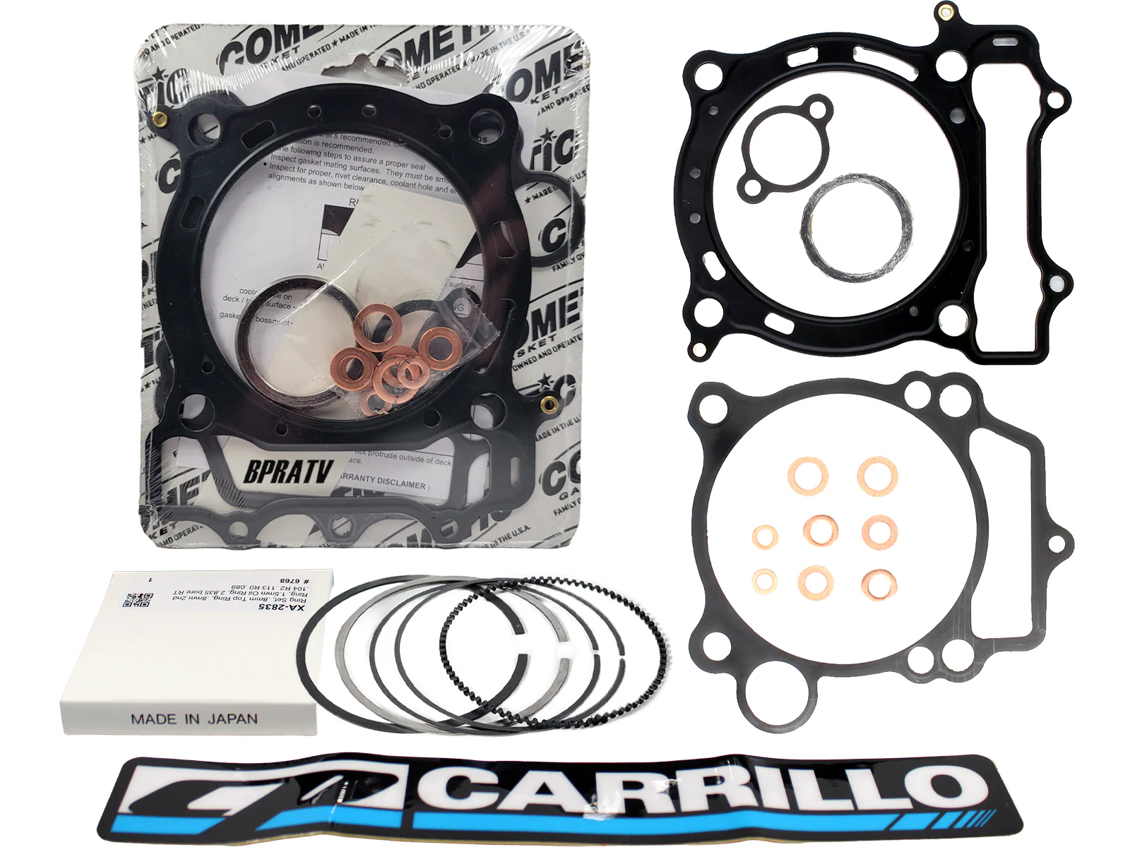 YFZ450R YFZ 450R 450X 99mm CP Big Bore Piston 13.5:1 488cc Cometic Top Gaskets - Image 17