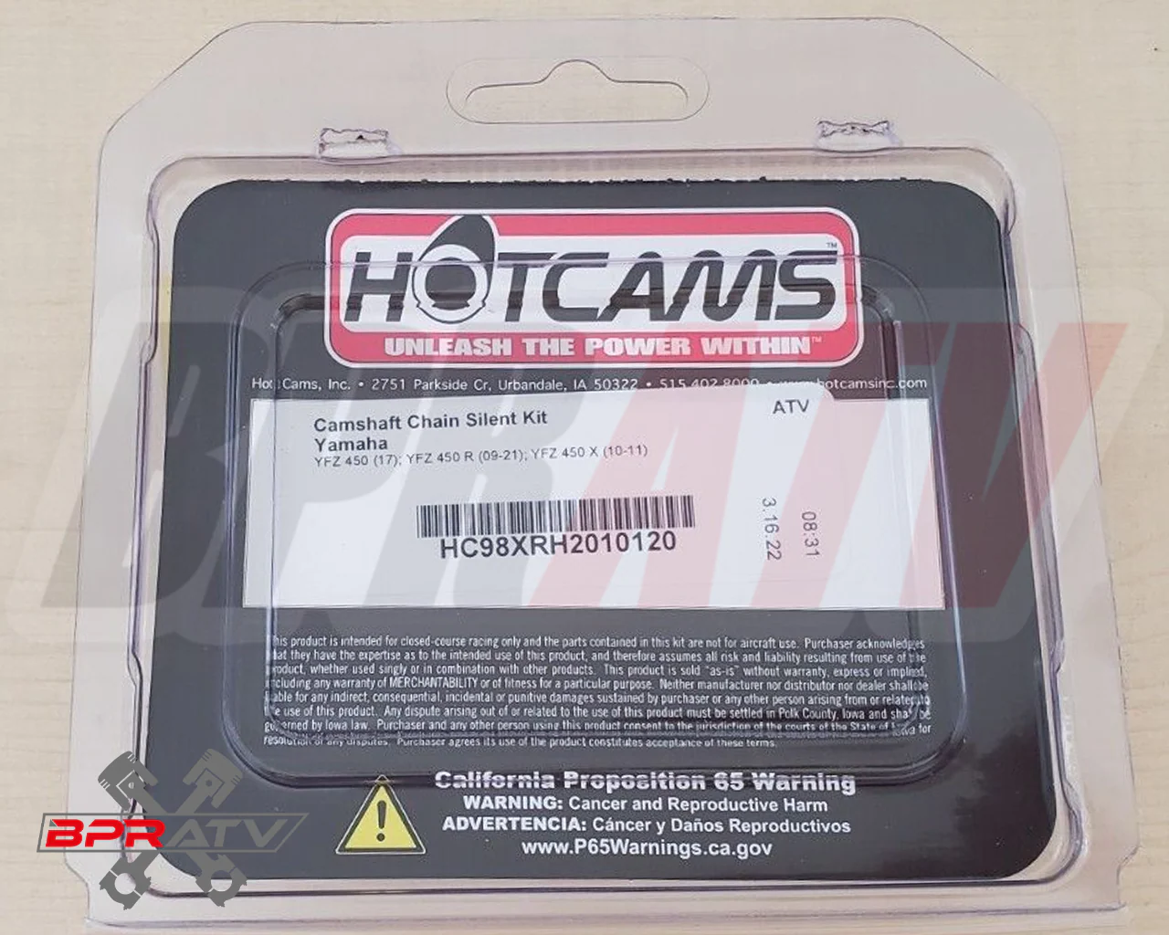 YFZ450R YFZ 450R 450X SE Hot Cams Stage 2 TWO Camshafts & HOT CAMS Timing Chain - Image 15