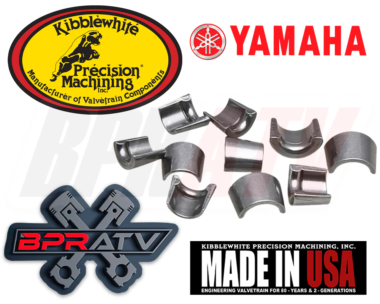 YFZ450R YFZ 450R KIBBLEWHITE+1mm Intake Valves Exhaust Valve Ti Spring Kit Seals - Image 6