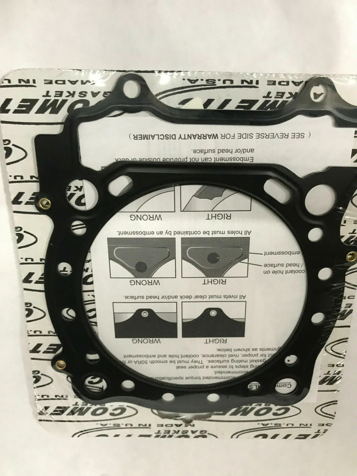 YFZ450R YFZ 450R YZ450F YZ 450F Big Bore Head Gasket 97 98 mil Cometic 478 +3mm - Image 8
