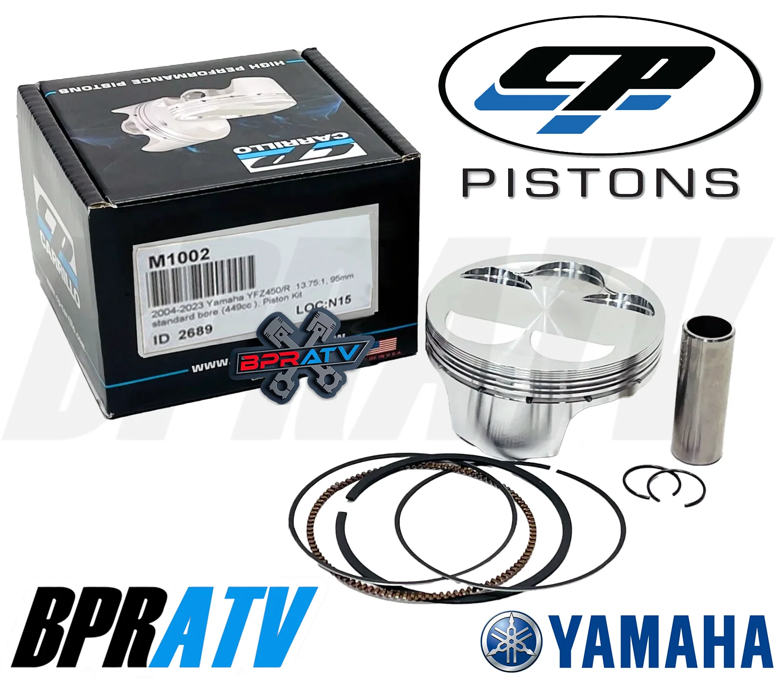 YFZ450R YFZ450 YFZ 450 X 95mm CP Stock Standard Bore Cylinder Piston 13.75:1 USA - Image 18