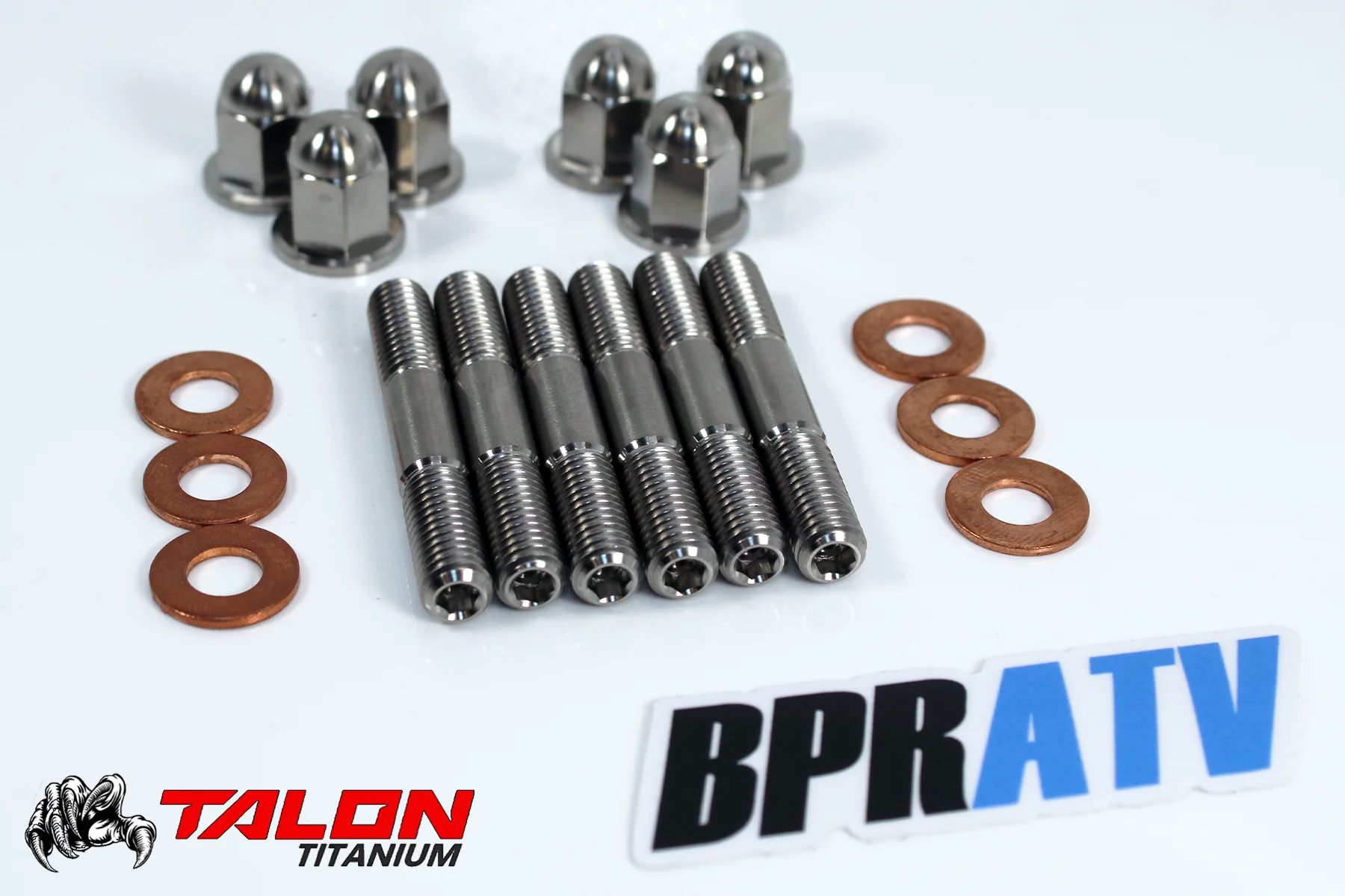 YZ250 Cylinder Head Repair Install Upgrade Titanium Head Stud Kit Cap Nuts Oring - Image 21
