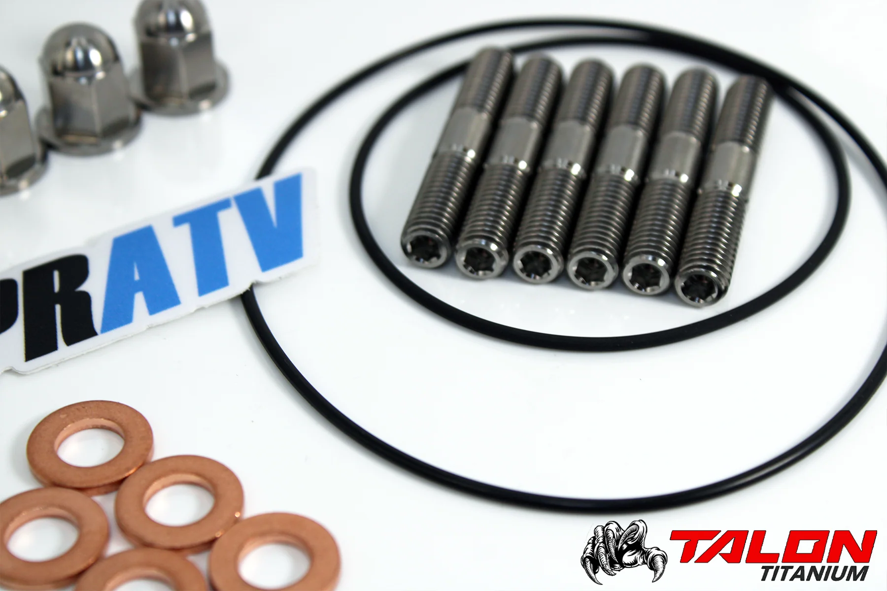 YZ250 YZ 250 Stock Cylinder Head Titanium Stud Kit Acorn Nuts Gasket Rebuild Kit - Image 6