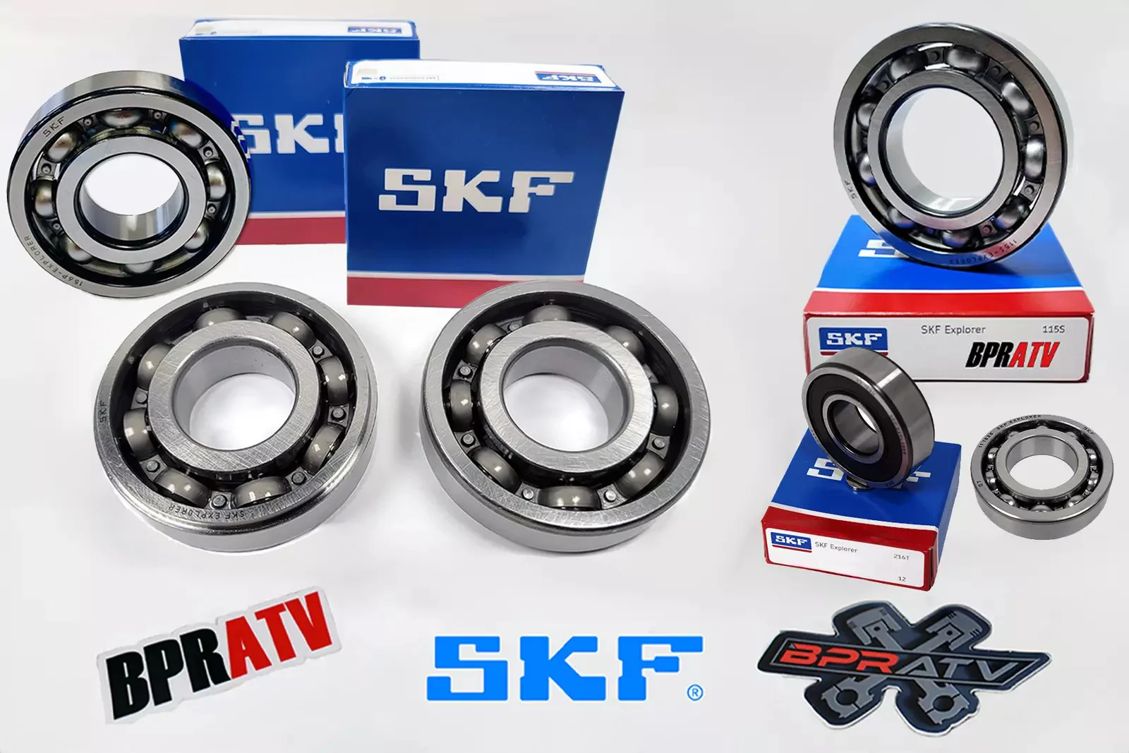 YZ250 YZ 250 YZ-250 Bearings Motor Engine Bottom End Aftermarket SKF Bearing Kit - Image 2