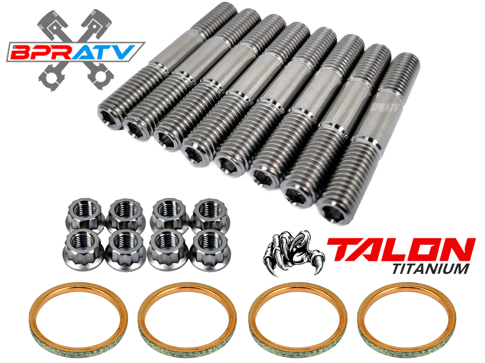 YZFR6 YZF R6 Exhaust Studs Bolt Titanium Nuts Exhaust Gasket Manifold Repair Kit - Image 14